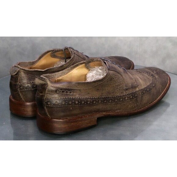 ECCO VT6 Men\'s Wingtip Oxfords Dress Shoes Size EU 43 US 9-9.5 Made In Italy main image 8